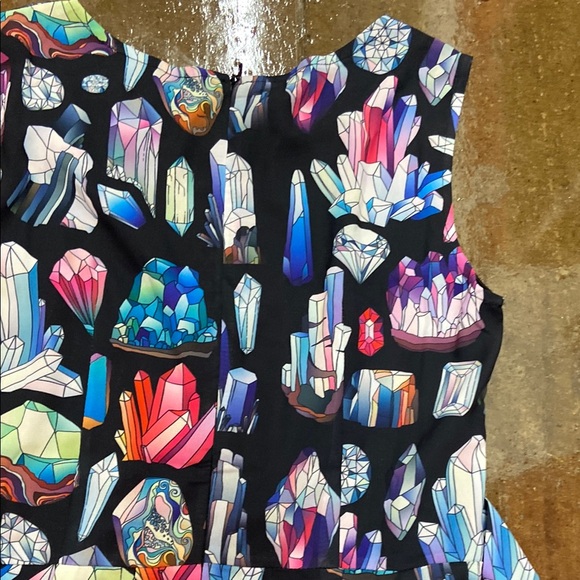 L.A. SOUL NWT Colorful Crystal Sleeveless WMNS Dress sz small - Picture 6 of 6